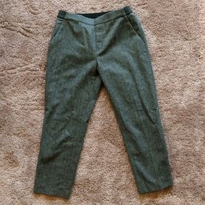 Wool ankle crop trousers by Uniqlo
